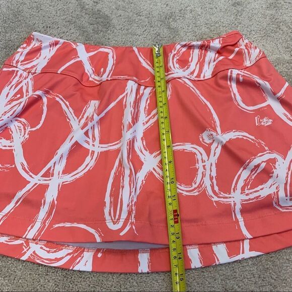 Eleven By Venus Williams coral peach pink white swirl print tennis golf skirt XL - Picture 7 of 9